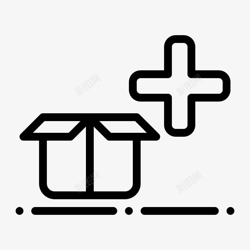 添加包装盒子送货svg_新图网 https://ixintu.com 添加 包装 包装盒 盒子 送货 加上 电子商务