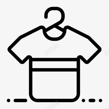 服装电子商务t恤图标