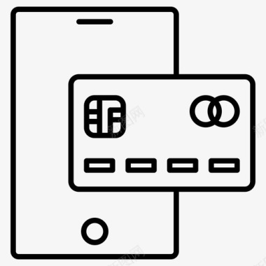 移动支付信用卡借记卡图标