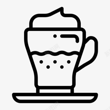 卡布奇诺咖啡咖啡店饮料图标