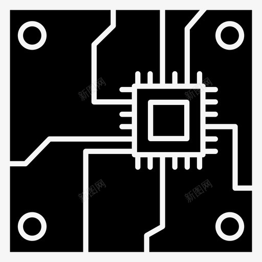 印刷电路板电子工程svg_新图网 https://ixintu.com 印刷 印刷电路 电路板 电子工程 硬件 计算机 配件