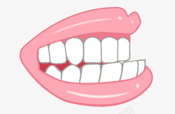 反颌地包天牙齿素材