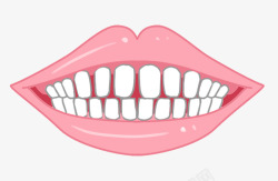 牙缝隙大牙齿素材