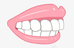 深覆盖龅牙凸嘴牙齿素材