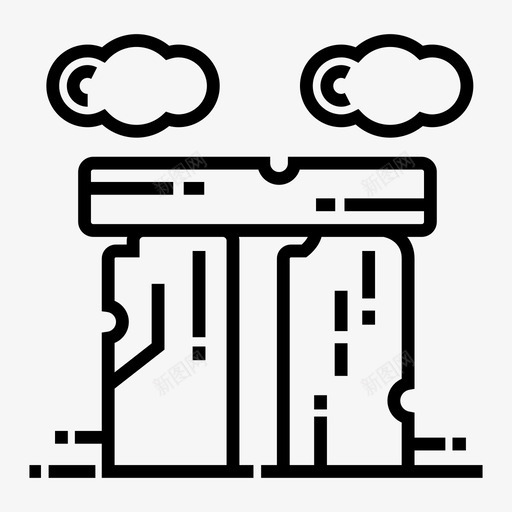 巨石阵地标纪念碑svg_新图网 https://ixintu.com 巨石 巨石阵 阵地 纪念碑 地点 英国
