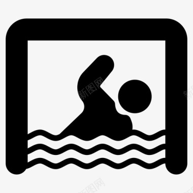 游泳运动员潜水员图标