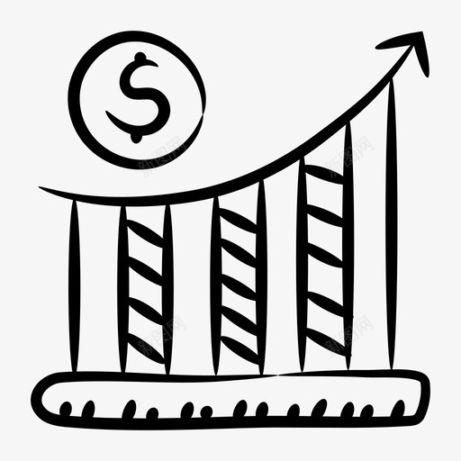 财务增长图业务分析业务增长svg_新图网 https://ixintu.com 增长 财务 业务 图表 分析 信息 线图 图标 集合