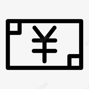 日元债券现金图标