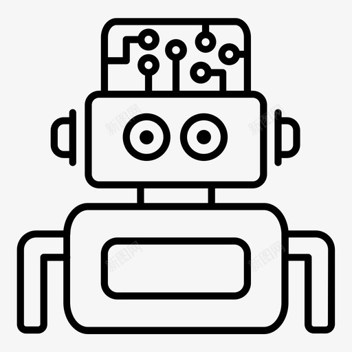 机器人分析人工智能svg_新图网 https://ixintu.com 机器人 人工智能 分析 现代 思维