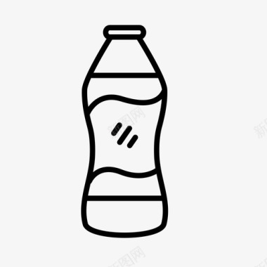 一瓶苏打水饮料水图标