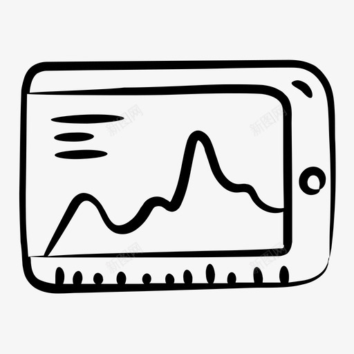 面积图数据可视化财务图svg_新图网 https://ixintu.com 面积图 财务 数据 可视化 山脉 业务 线图 图标 集合