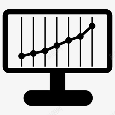 企业绩效管理商业智能财务报告图标