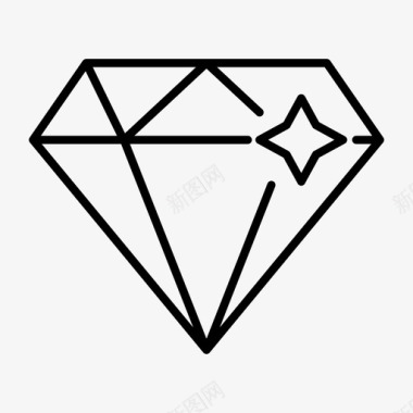 钻石奢侈品宝石图标