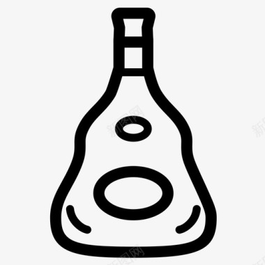 干邑酒精瓶子图标