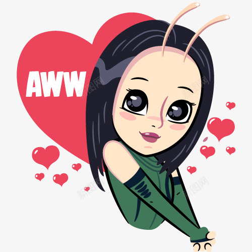 Guardians of the Galaxy Vol2 Facebook Stickers on BehanceQ人物png免抠素材_新图网 https://ixintu.com 人物