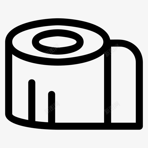 纸巾浴室清洁svg_新图网 https://ixintu.com 纸巾 浴室 清洁卫生 纸张 卫生间 酒店 线路 图标