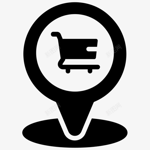 购物地点地点指针地图别针svg_新图网 https://ixintu.com 购物 地点 指针 地图 别针 市场 附近 近地点 地址 商业 图示