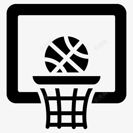 篮球圈篮板篮球目标svg_新图网 https://ixintu.com 篮球 篮板 目标 运动 游戏 图标 集合