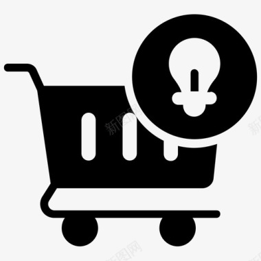 购物解决方案电子商务解决方案创新购物图标