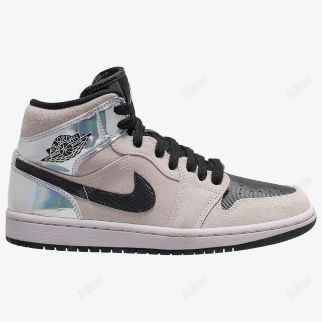 Jordan AJ 1 Mid  Womens产品png免抠素材_新图网 https://ixintu.com 产品