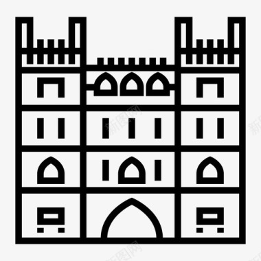 温莎城堡英国伦敦图标