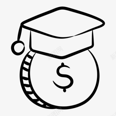 奖学金教育补助金教育贷款图标