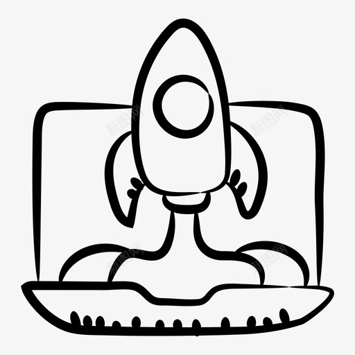 网站发布导弹炮弹svg_新图网 https://ixintu.com 网站 发布 导弹 炮弹 航天器 启动 美元 线图 图标 收集