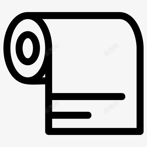 纸巾浴室清洁svg_新图网 https://ixintu.com 纸巾 浴室 清洁卫生 纸张 卫生间 酒店 线路 图标