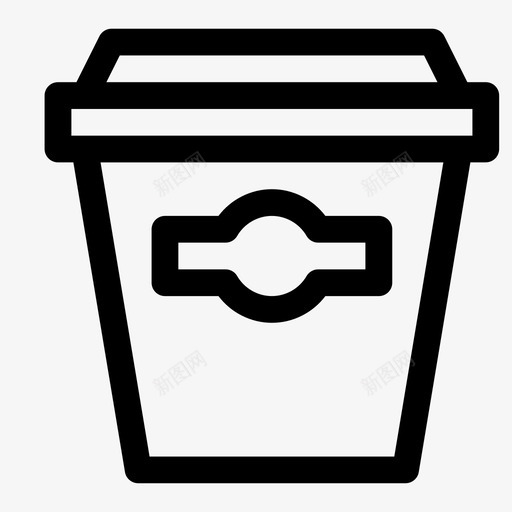 咖啡杯简单干净的圆形笔划svg_新图网 https://ixintu.com 咖啡杯 简单 干净 圆形 笔划