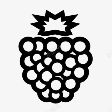 黑莓水果覆盆子图标