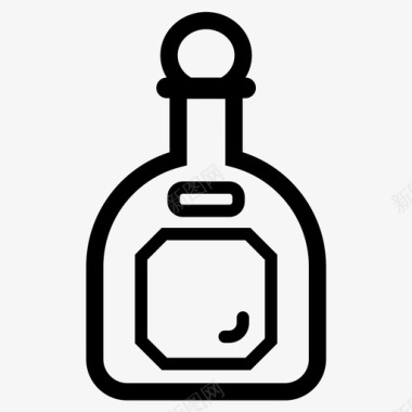 龙舌兰酒酒精瓶子图标