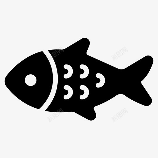鱼健康食品营养svg_新图网 https://ixintu.com 健康食品 营养 海鲜 金枪鱼 鱼肉 图标 收藏