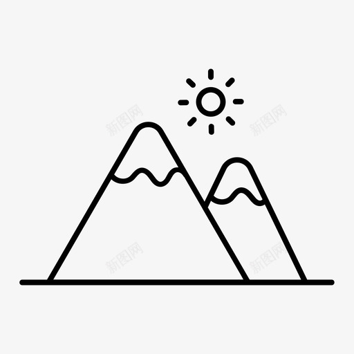 登山攀登远足svg_新图网 https://ixintu.com 登山 攀登 远足 爬山 露营 路线 路线图 图标