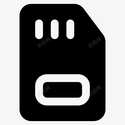 存储卡数据微型sd卡svg_新图网 https://ixintu.com 存储卡 数据 微型 存储器 用户界面