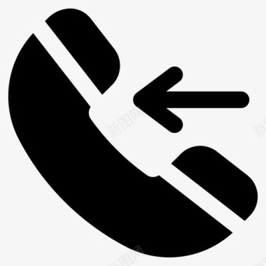 传入呼叫通信电话呼叫图标