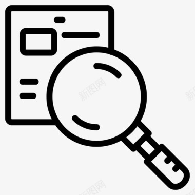 搜索文档数据文件图标