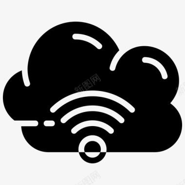 云无线网络服务器图标