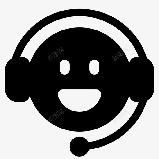 客户服务联系人耳机svg_新图网 https://ixintu.com 客户服务 联系人 耳机 接线员 支持 网上购物 符号
