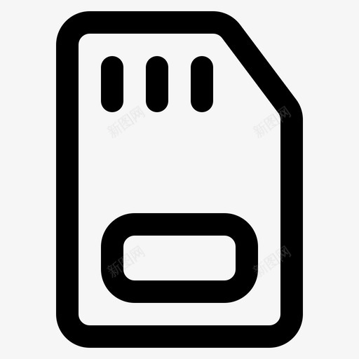 存储卡数据微型sd卡svg_新图网 https://ixintu.com 存储卡 数据 微型 存储器 用户界面 概述