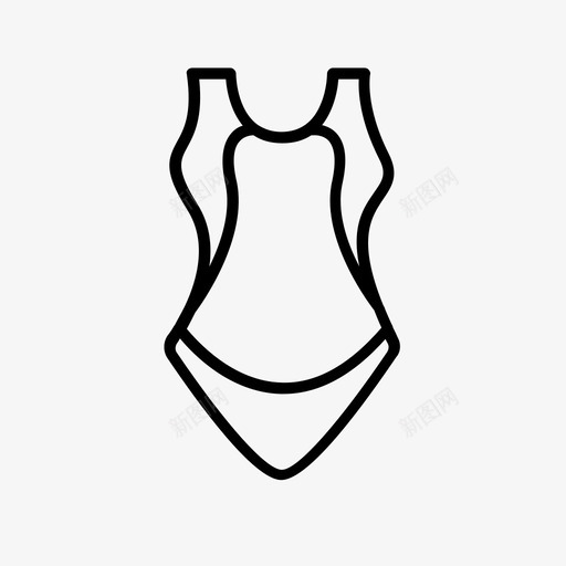 泳衣运动夏天svg_新图网 https://ixintu.com 泳衣 游泳 运动 夏天 运动员 常用 图标