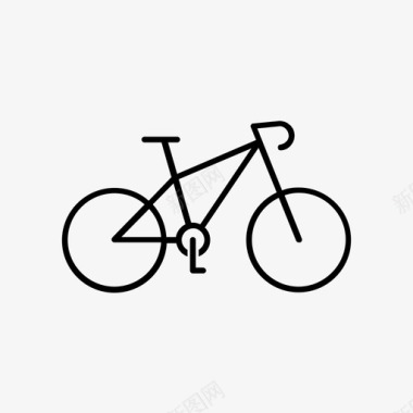 自行车冒险自行车手图标