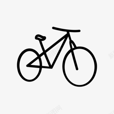 自行车冒险自行车手图标