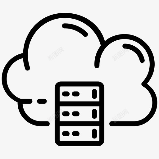 云数据库在线服务器svg_新图网 https://ixintu.com 数据库 在线 在线服务 服务器 存储