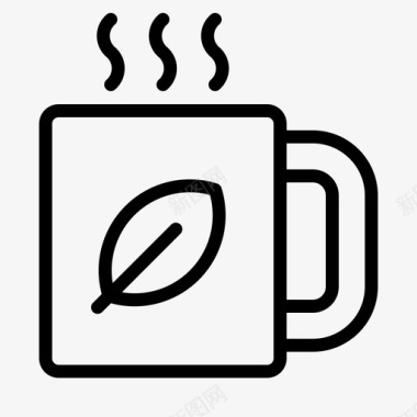 热饮料咖啡杯子图标
