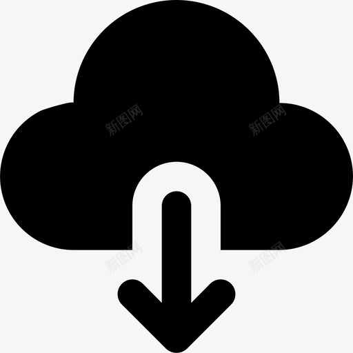 云计算数据多媒体选项svg_新图网 https://ixintu.com 云计算 数据 多媒体 选项 存储 基本 符号