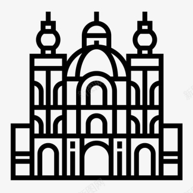 大教堂建筑建筑物图标