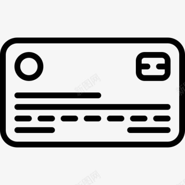 信用卡借记卡财务卡图标