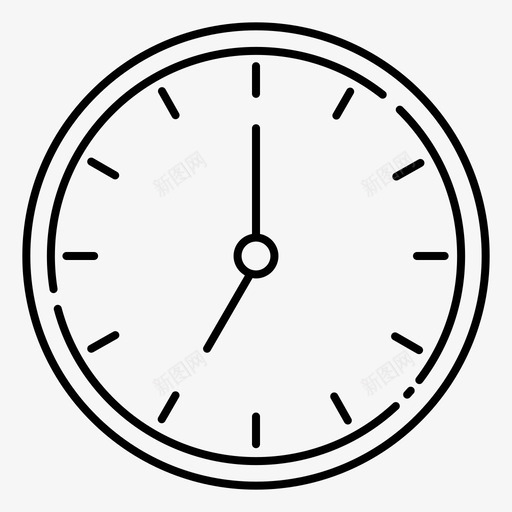 时钟钟面时间svg_新图网 https://ixintu.com 时钟 钟面 时间 挂钟 办公室 图标