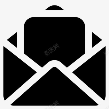 信件电子邮件邮票图标