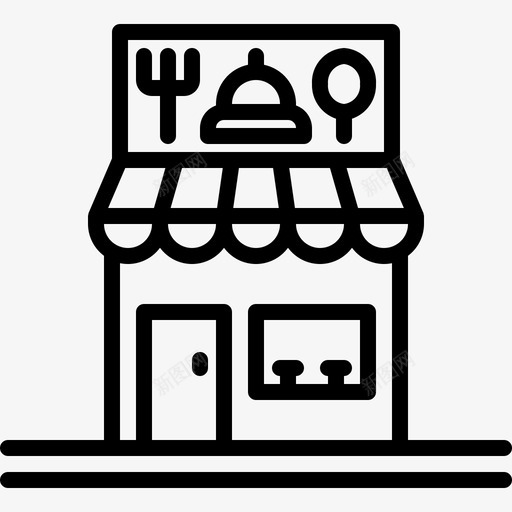 餐厅饮料建筑svg_新图网 https://ixintu.com 餐厅 饮料 建筑 建筑商 商业 食品 餐饮 系列
